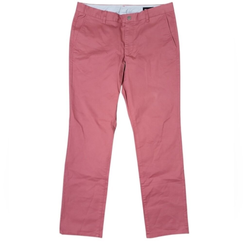 Bonobos Men's Pants Size 34x32 Mauve Slim Straight Leg Chinos NWT